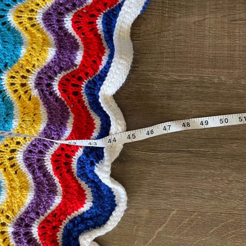 Vintage Colorful Baby Crochet Blanket